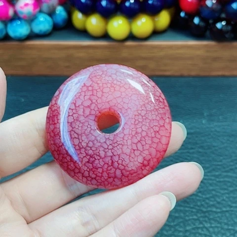玛瑙未镶嵌手饰平安扣