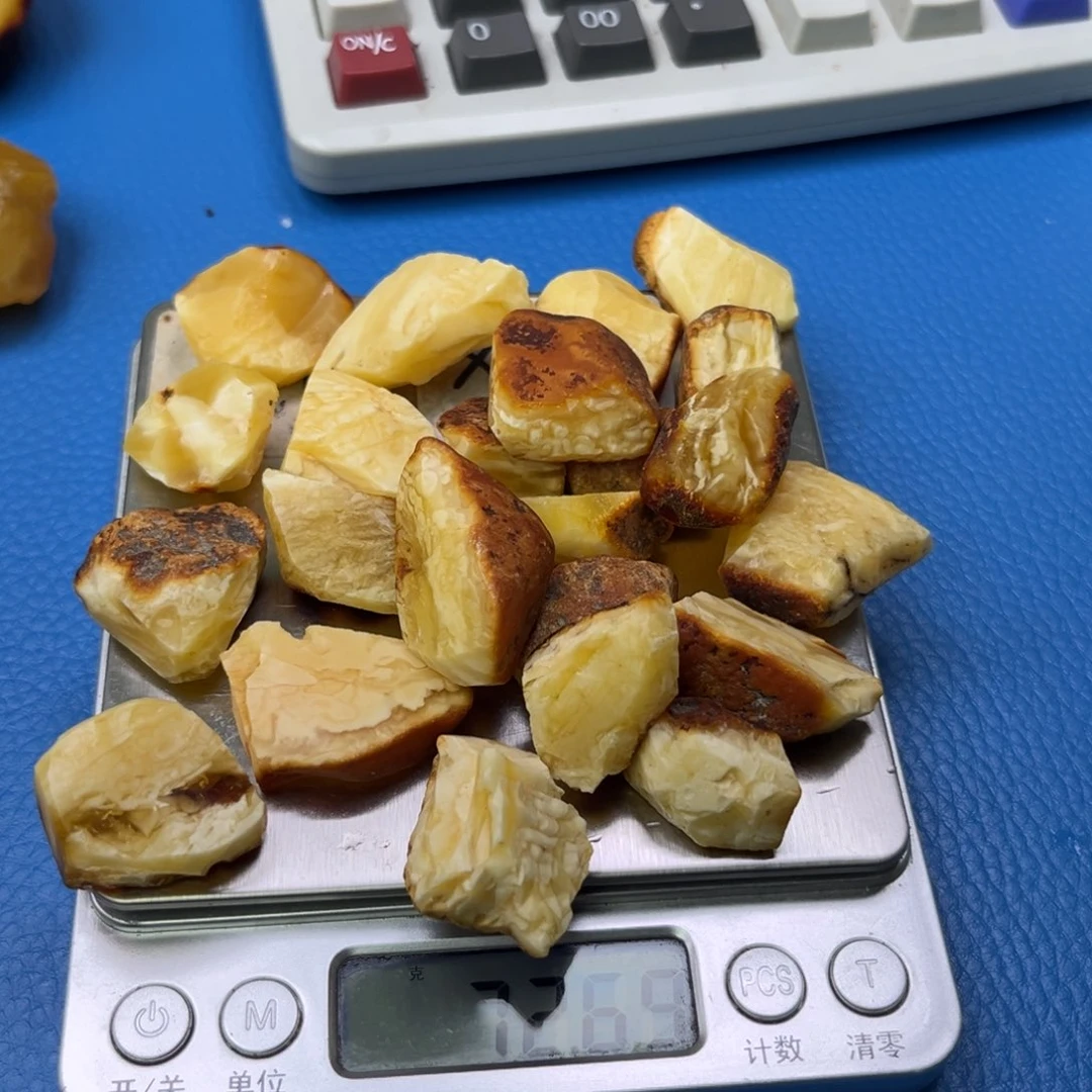 定制琥珀未镶嵌蜜蜡原石不退不换