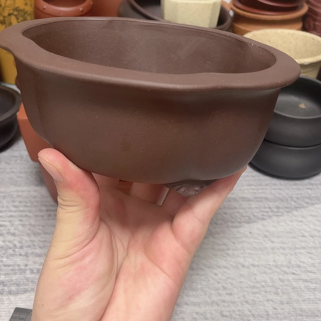 盆满花器铺精品紫砂海棠