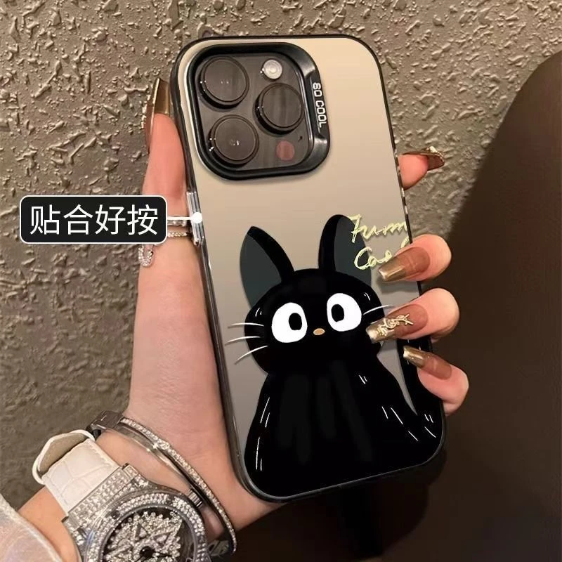 猫咪-IMD彩银手机壳高端适用于苹果/vovi/oppo/华为荣耀