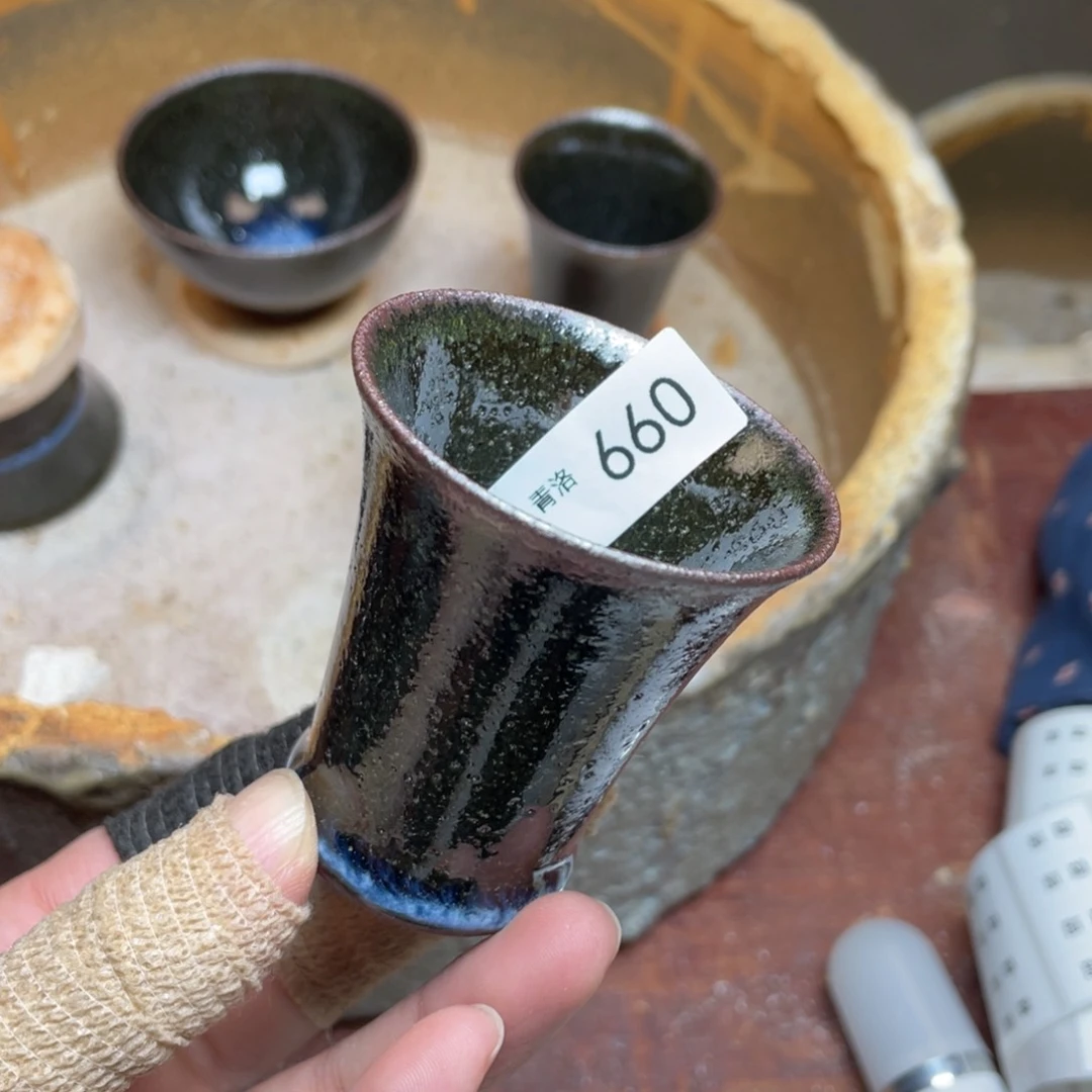 茶盏660福临号建盏主人杯气孔