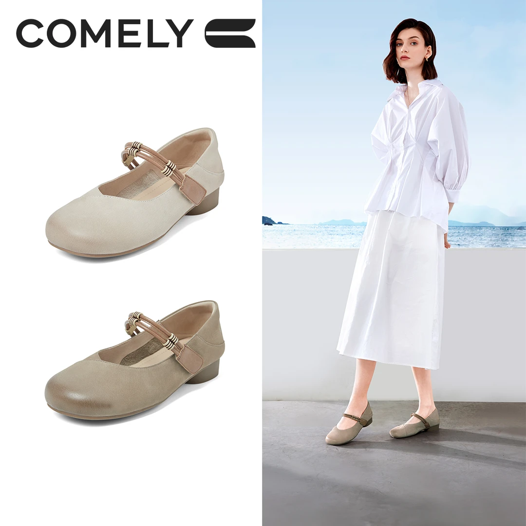 【康莉COMELY】KYQ5A076单鞋勃肯玛丽珍鞋女圆头复古文艺气质时尚