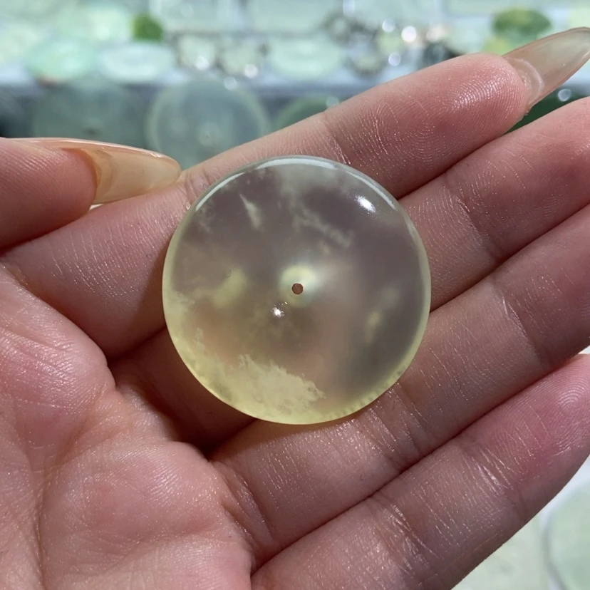 【闪购商品】蛇纹石玉颈饰未镶嵌嫏**子