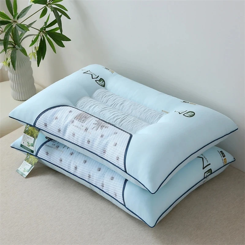 【赠运费险】艾草枕头枕芯一对装磁石决明子枕头护颈椎助睡眠枕家用