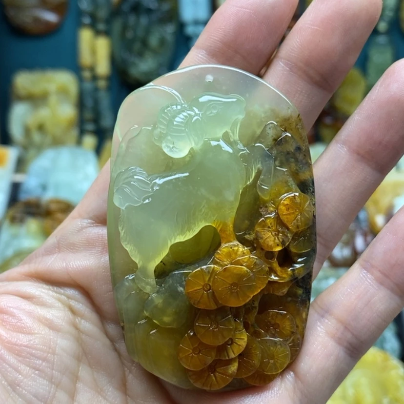 【闪购商品】岫玉颈饰未镶嵌用****5羊