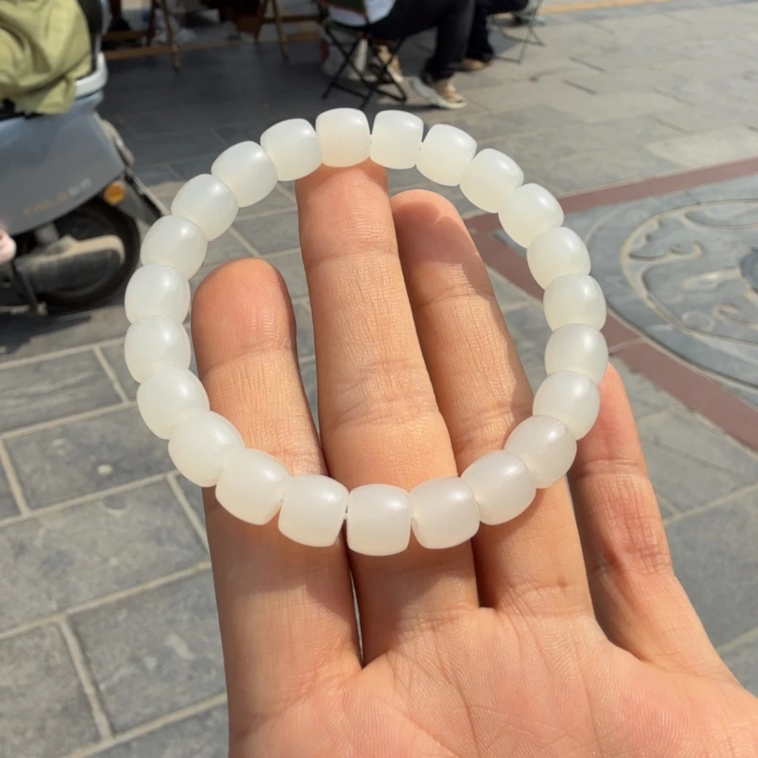 和田玉未镶嵌颈饰白玉直切门总F多样性拍一发一