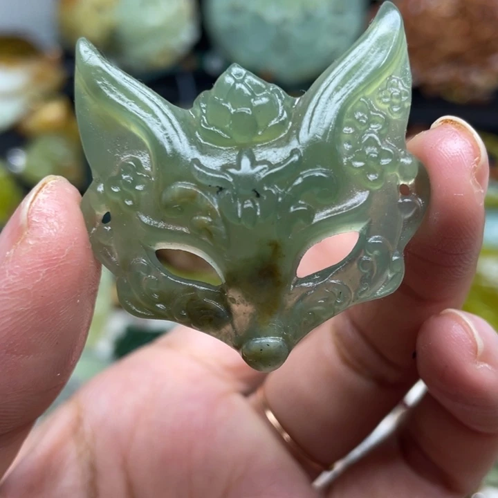 蛇纹石玉未镶嵌吊坠毛衣链锁骨链