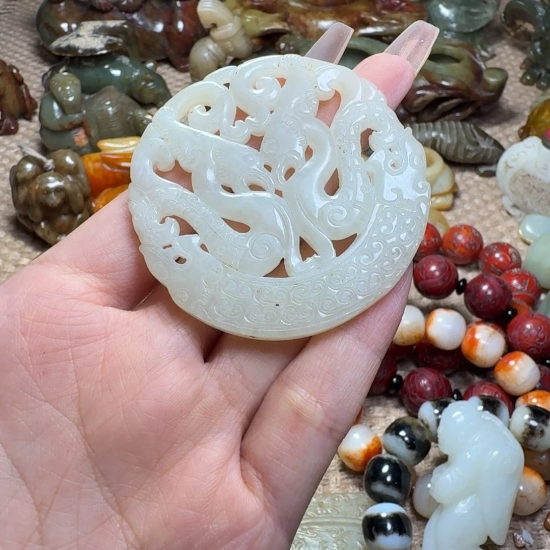 白玉菩提吊坠挂件
