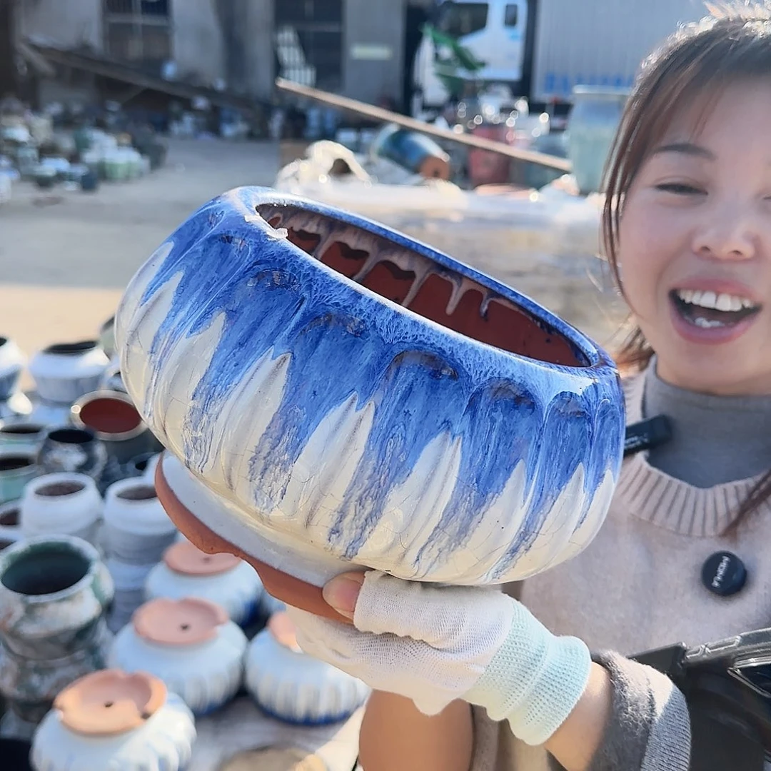 茶壶紫砂王嫂花盆1114-105