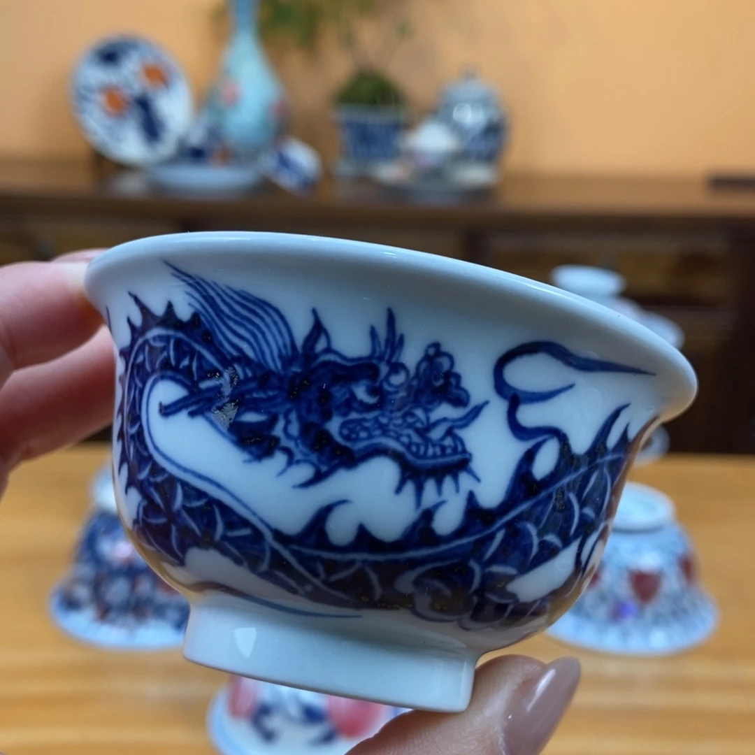 手绘现代茶具非古董