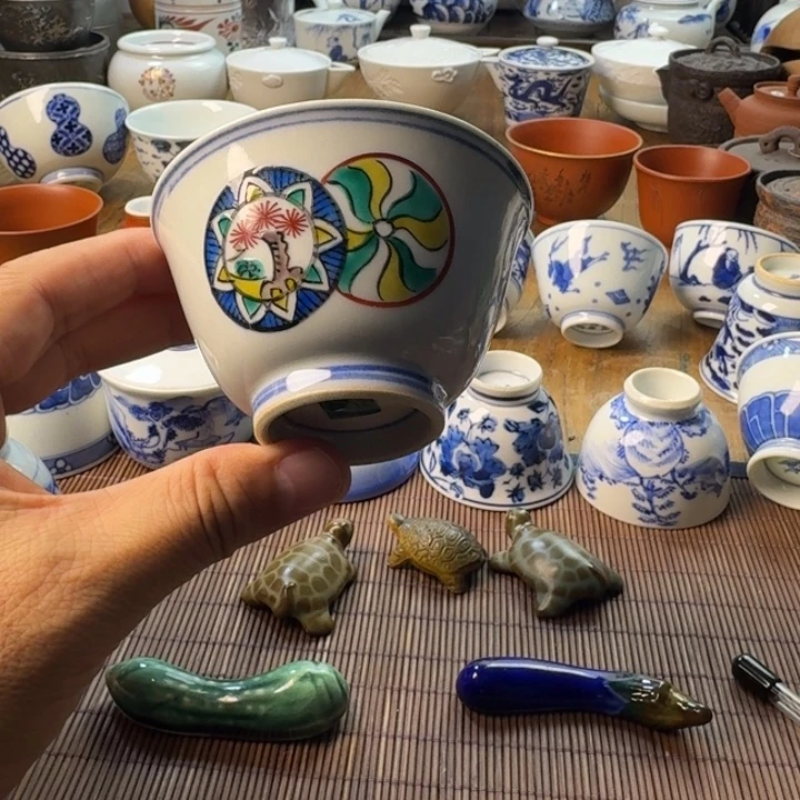 青花瓷器杯子茶具