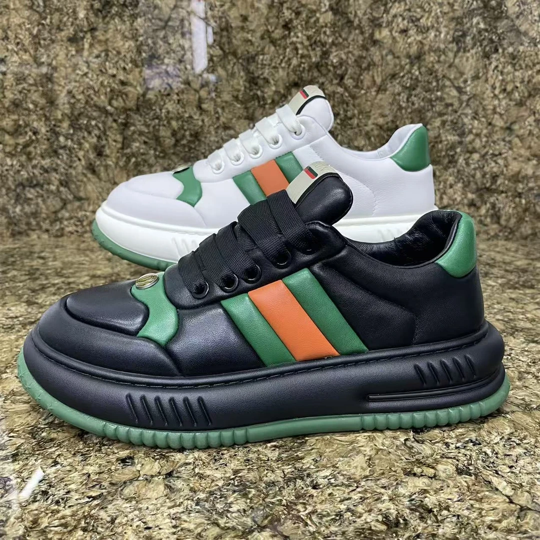 2557头层牛皮男士欧版休闲男鞋