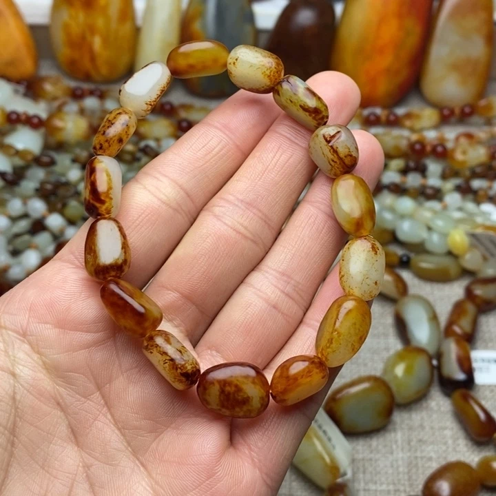 和田玉未镶嵌手链