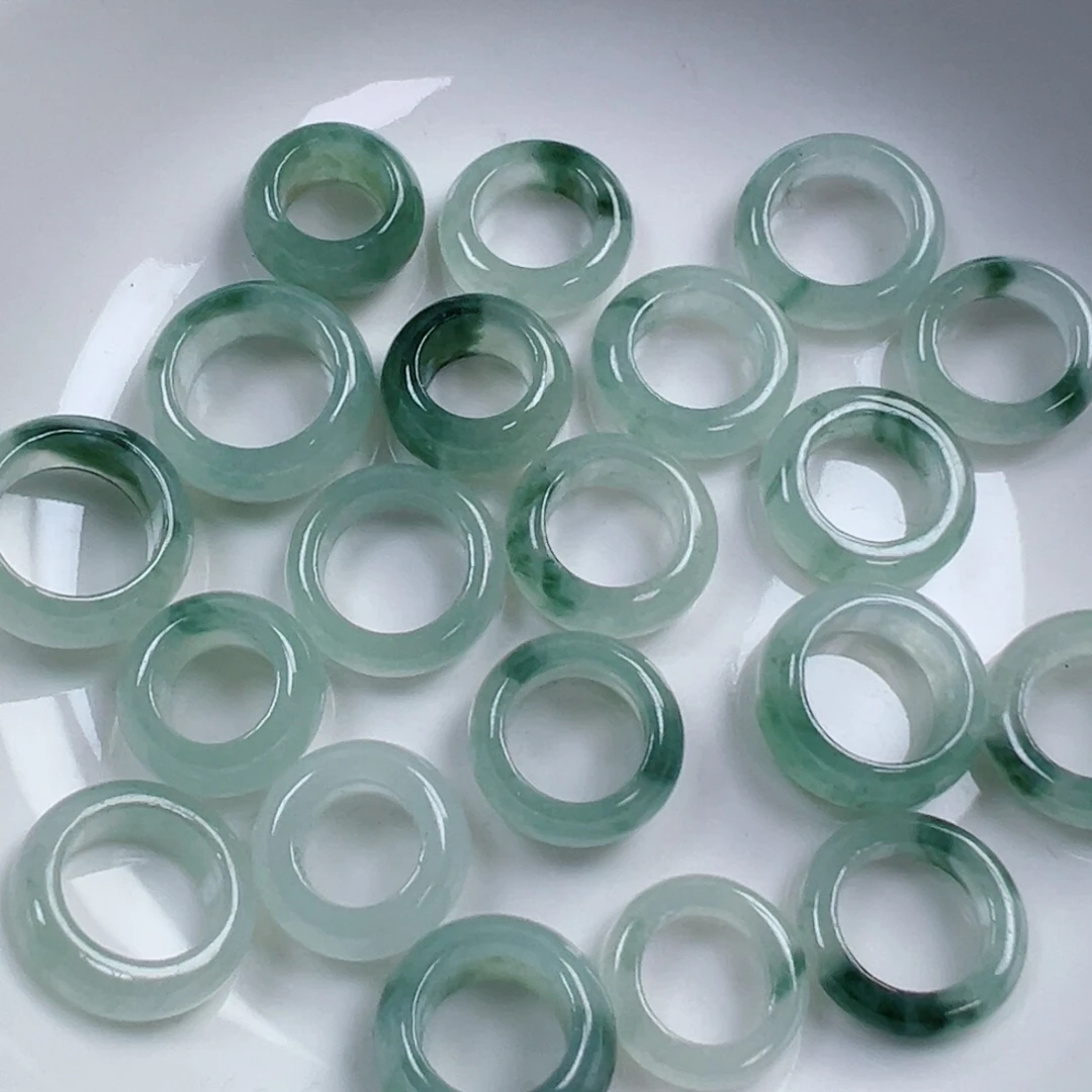 翡翠散珠翡翠飘花跑环一个可挑