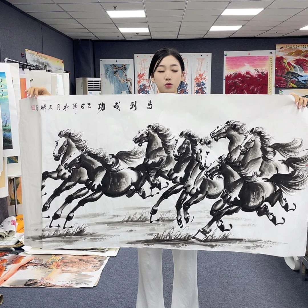 国画作品小姐姐放漏…