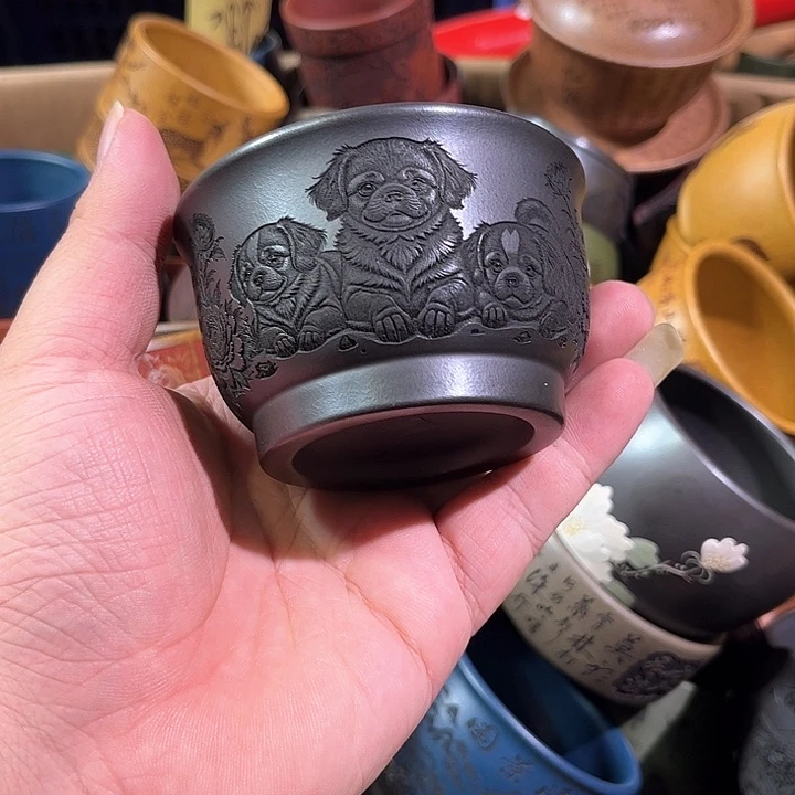 茶杯紫砂全手工紫砂主人杯