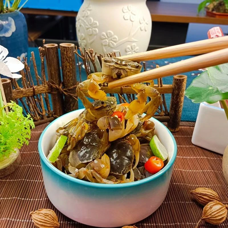 盐城特产新之隆醉小蟹罐装捞汁海鲜发财蟹海鲜鲜活冷菜白玉蟹