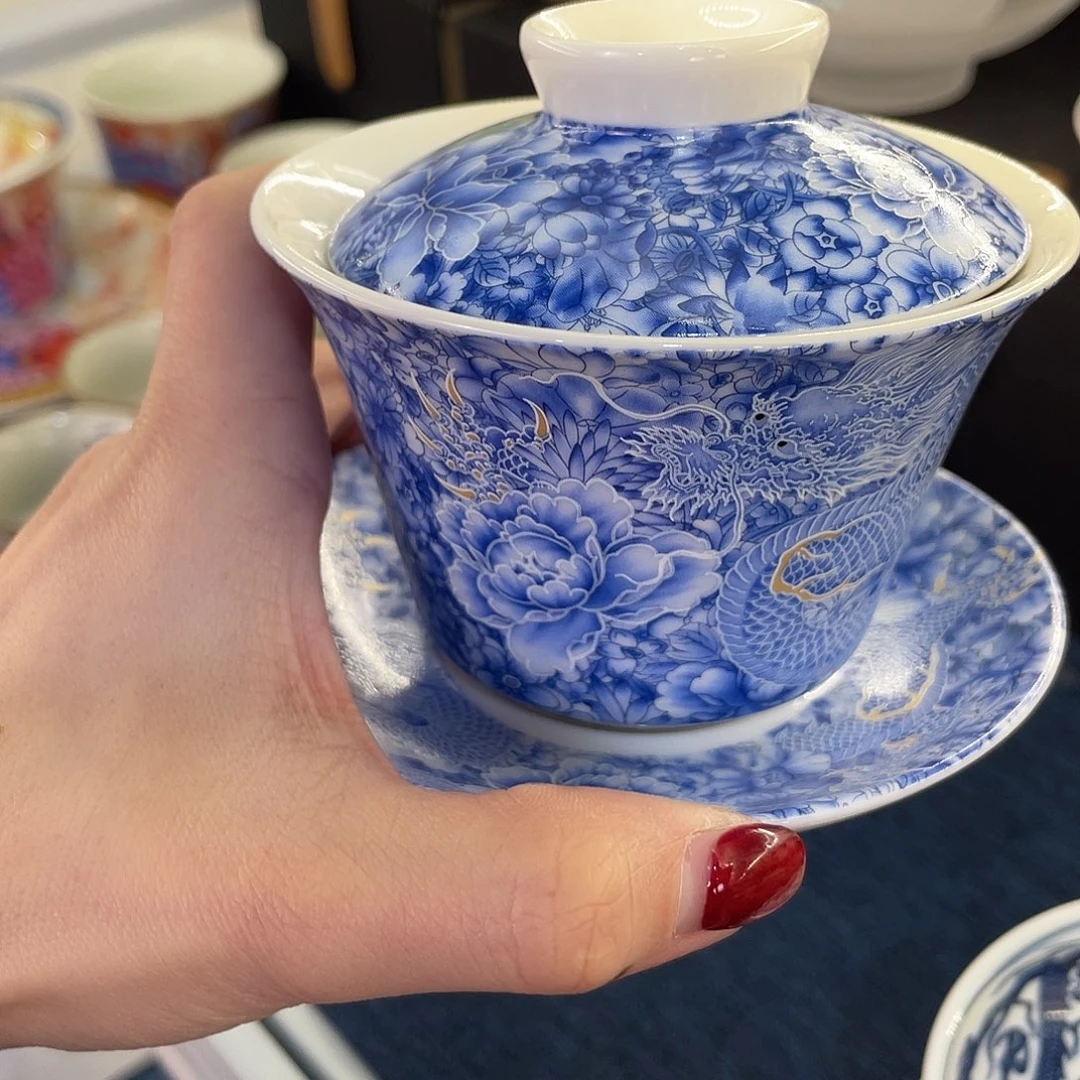 陶景德陶瓷盖碗茶具