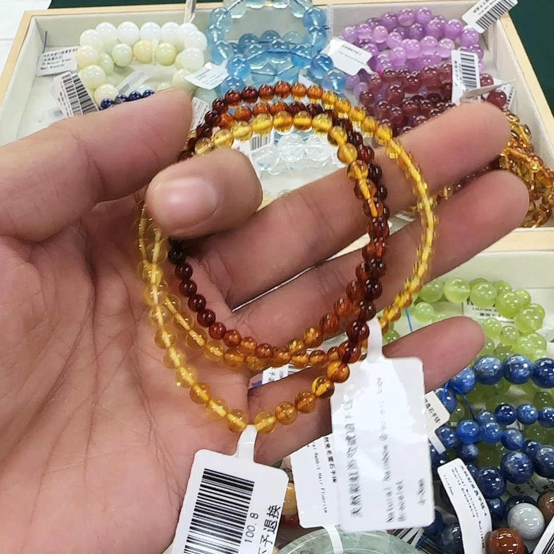 珠宝半成品未镶嵌水晶渐变琥