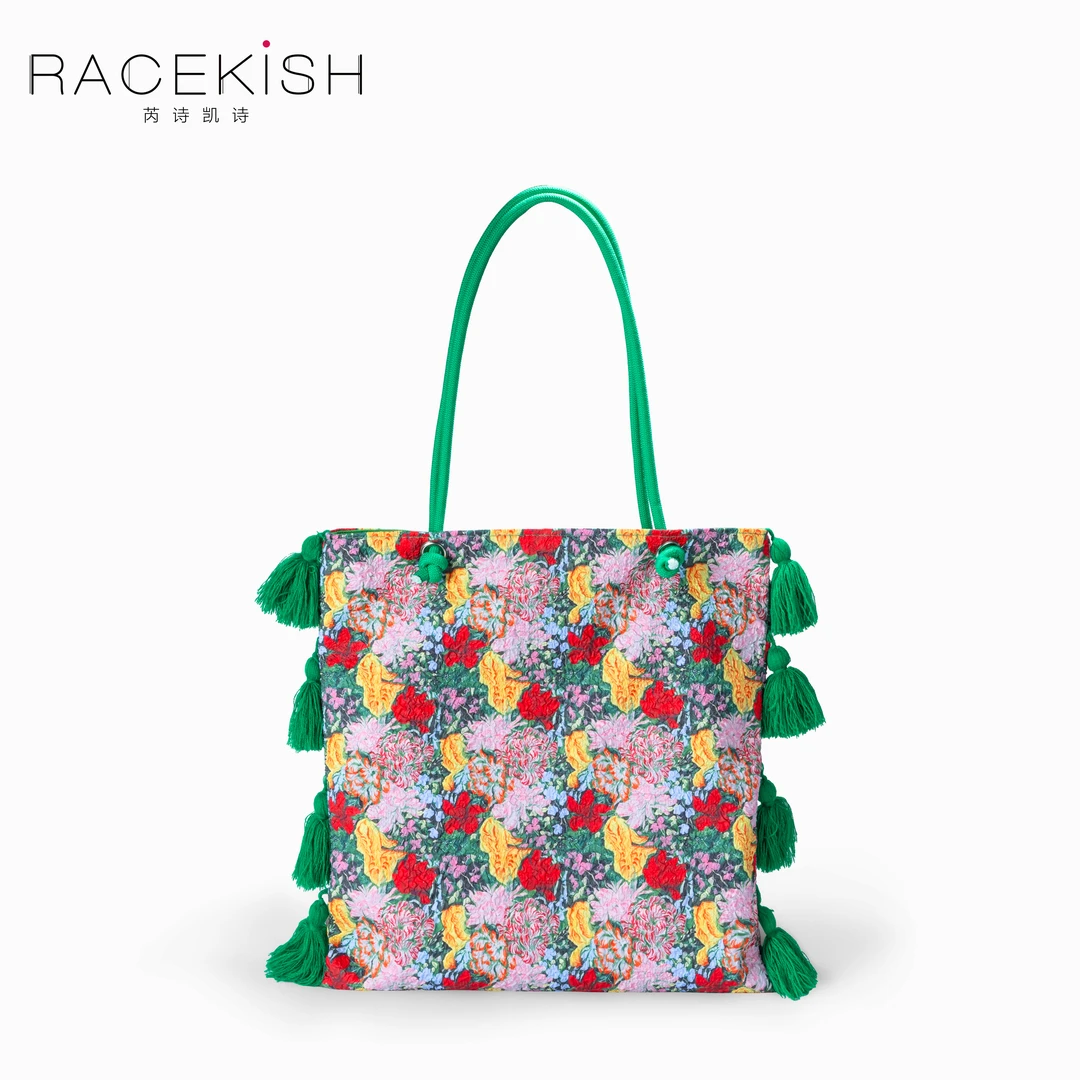 racekish蔷薇岛屿手提包日常户外出行大容量时尚收纳包