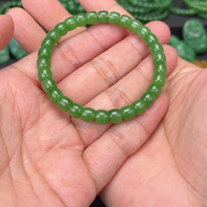 手链未镶嵌和田玉（碧玉）