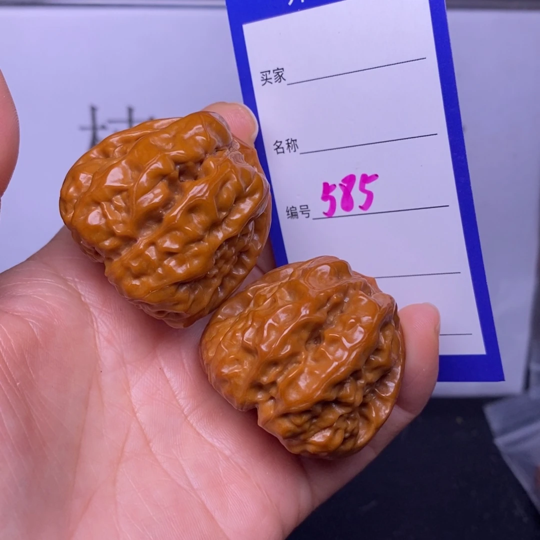 文玩核桃把件585/38.5蛤蟆头