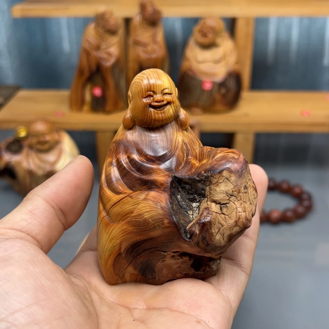 云***起木崖柏木摆件手把件