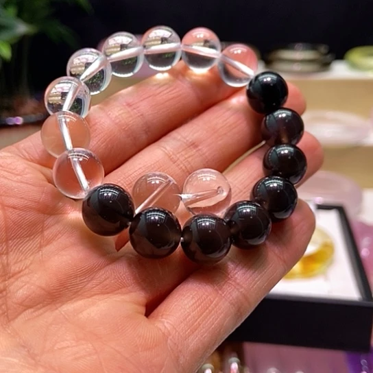 水晶手镯未镶嵌乔*妤12mm直径