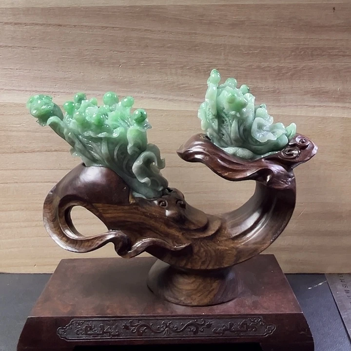 自***步翡翠未镶嵌摆件翡翠