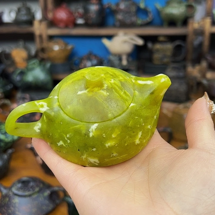 茶空间 天然原石和田黄口胡***堂