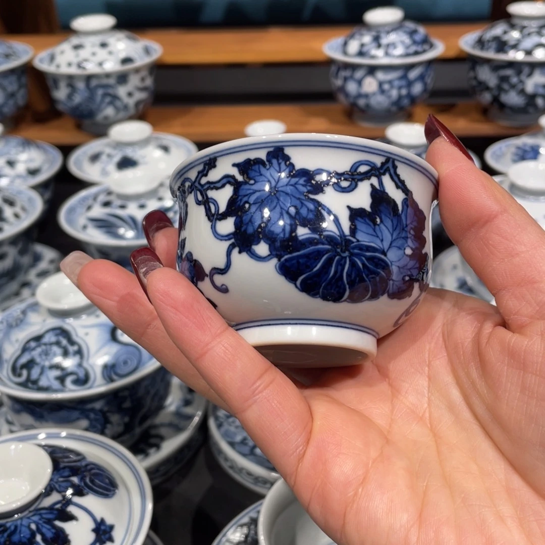 伊***贝景德镇陶瓷手工手绘茶器