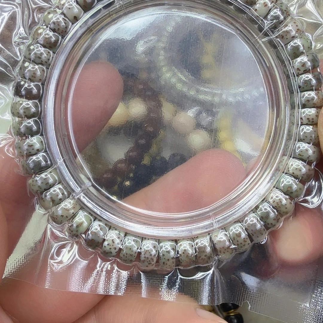 手串星月菩提56王者绿冰星月菩提单圈9×4片