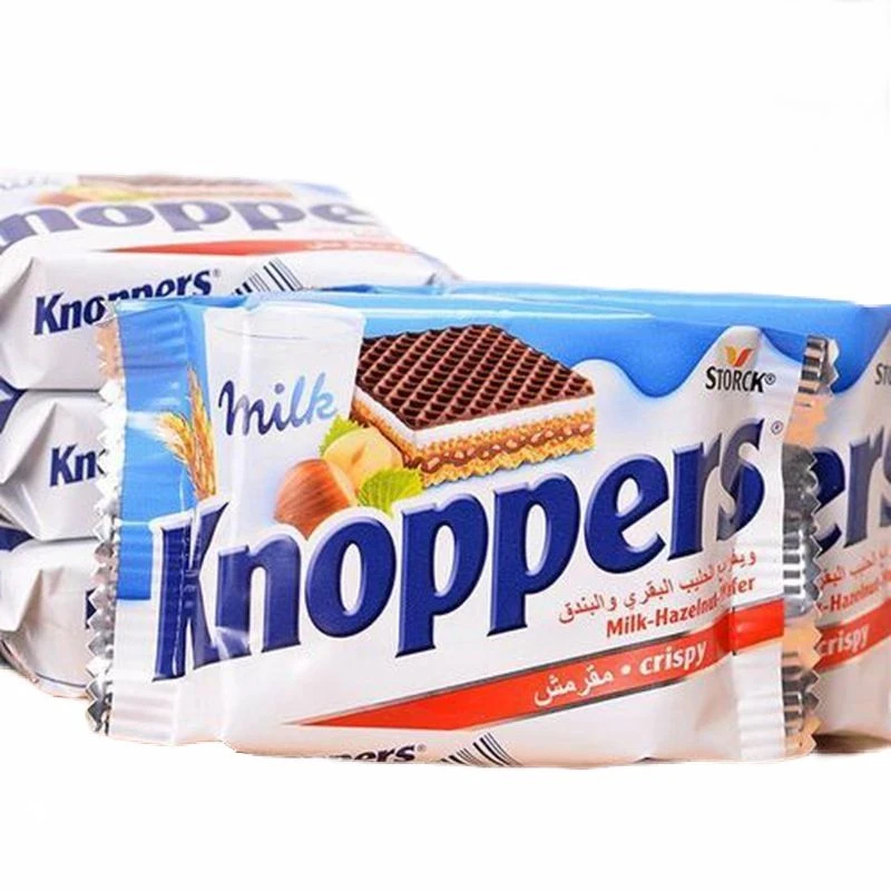 德国knoppers巧克力威化25g