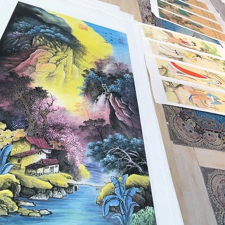 国画书画描金拓染金石传拓手写