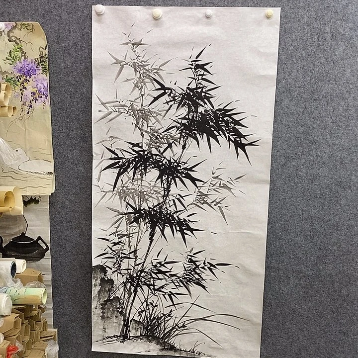 竖款新中式装饰画