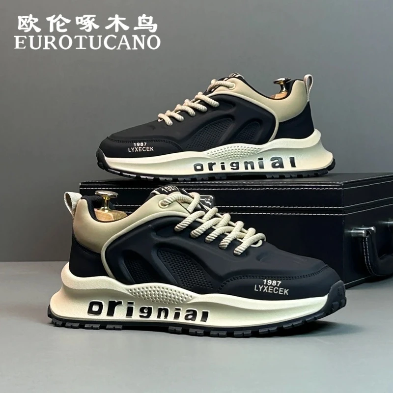 欧伦啄木鸟EUROTUCANO男鞋冬季厚底运动鞋子男款男士开车专用鞋