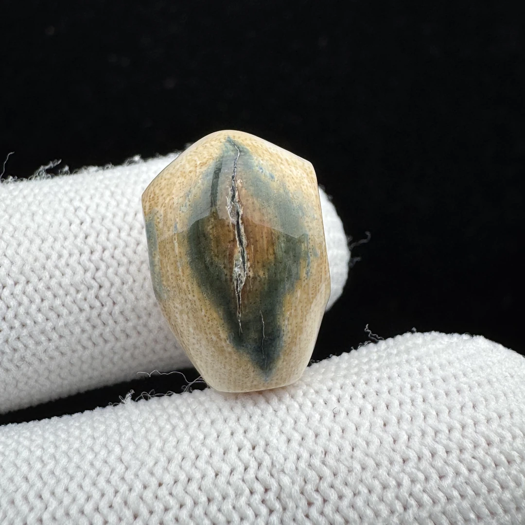 D4224天然猛犸牙 三通 12*18mm支持鉴定 假一罚四