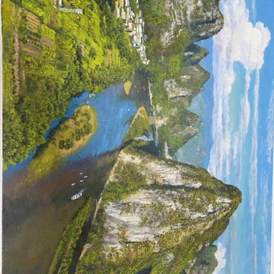 油画我在你心里就是一坨
