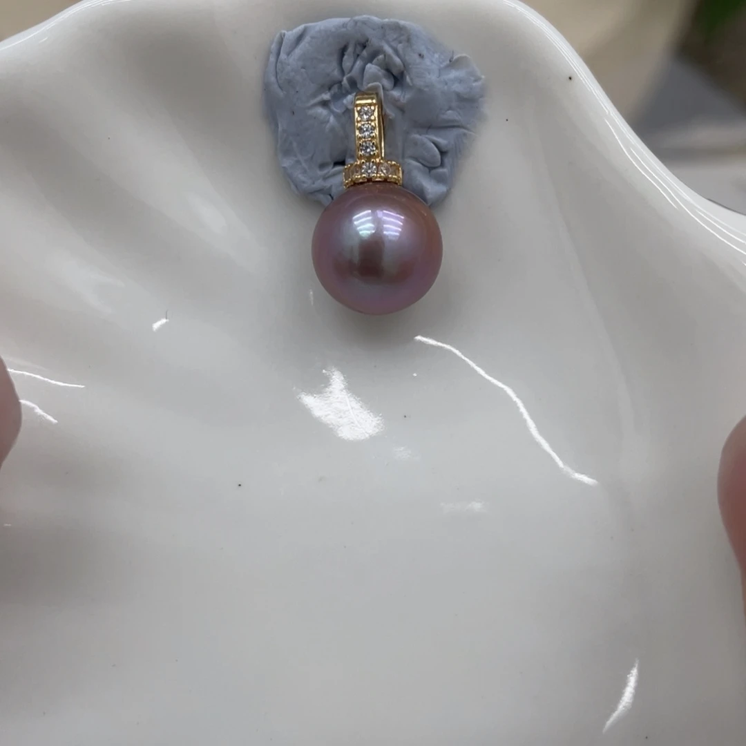 淡水珍珠颈饰银S925镶嵌