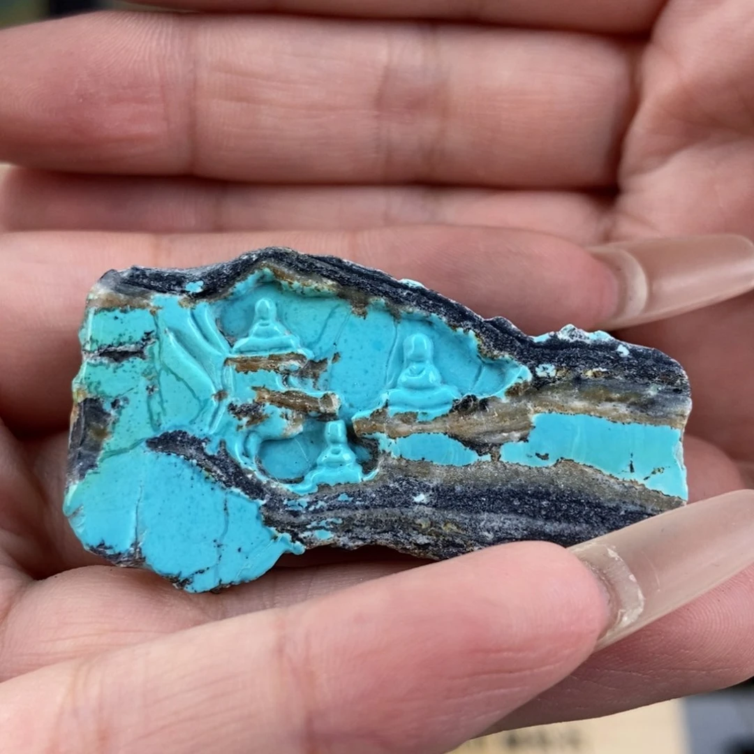 未镶嵌绿松石珠宝奇石