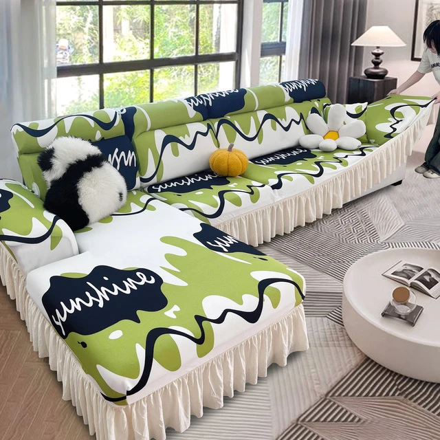 弹力沙发套全包万能四季通用布艺三座一贵妃沙发套罩防猫抓保护套