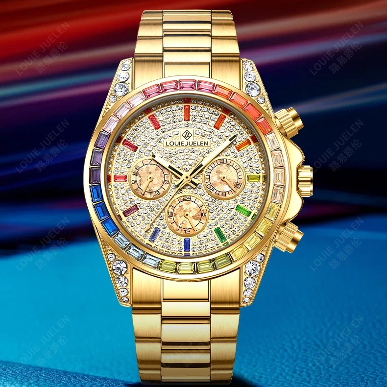 瑞士品牌LOUIEJUELEN/彩虹迪系列β 男士机械腕表zw