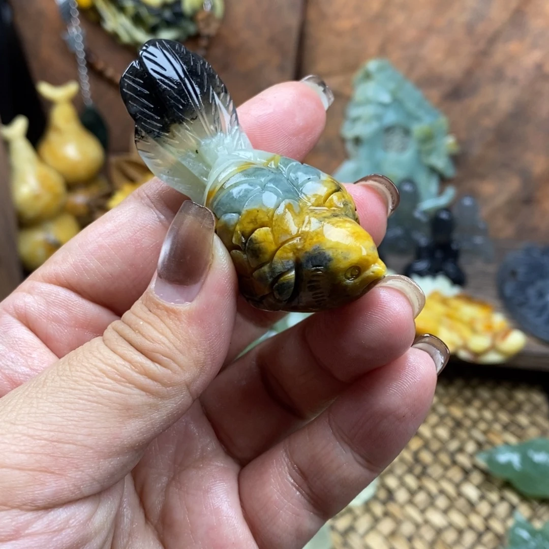 时***转蛇纹石玉未镶嵌吊坠(赠链)