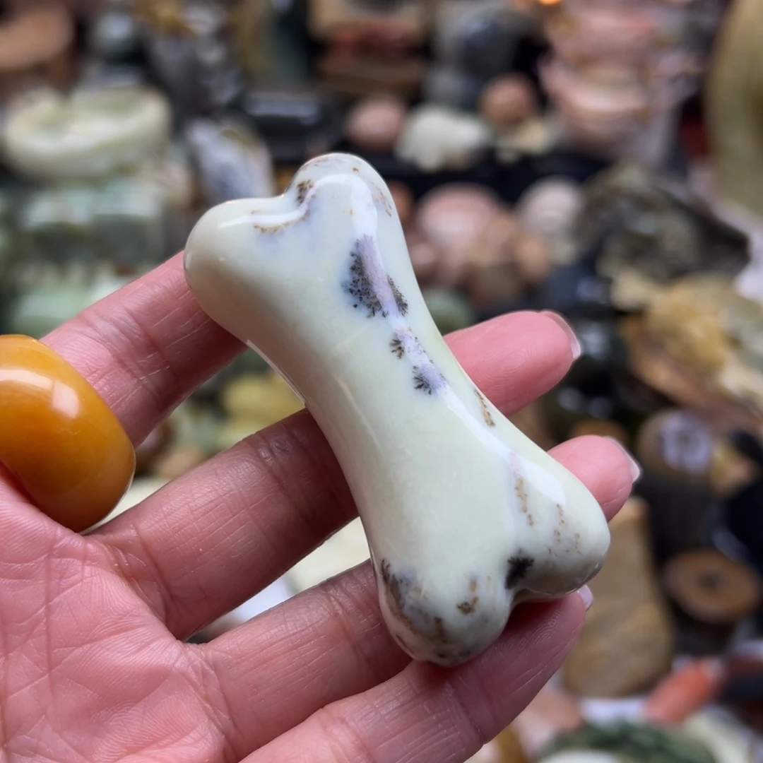岫玉未镶嵌颈饰辽阳水草骨头