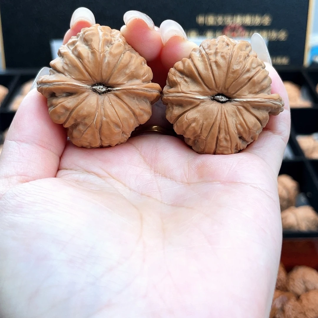 把件文玩核桃40南瓜全品正圆边肚同尺近正肩4026