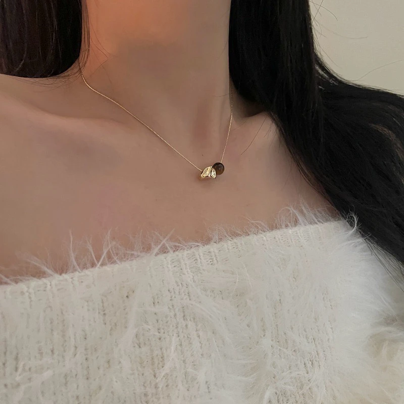 铜项链 T017美拉德风虎虎项链小众设计