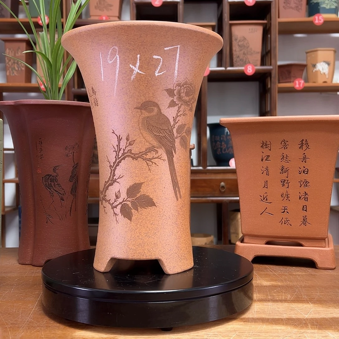 花盆紫砂周之夏精品紫砂花盆