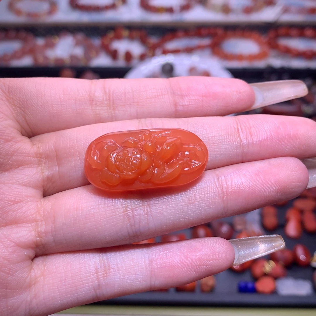 未镶嵌南红玛瑙珠宝半成品手牌9