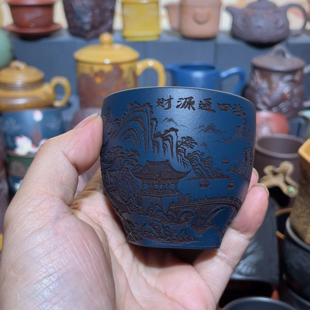 原矿紫砂手工主人杯