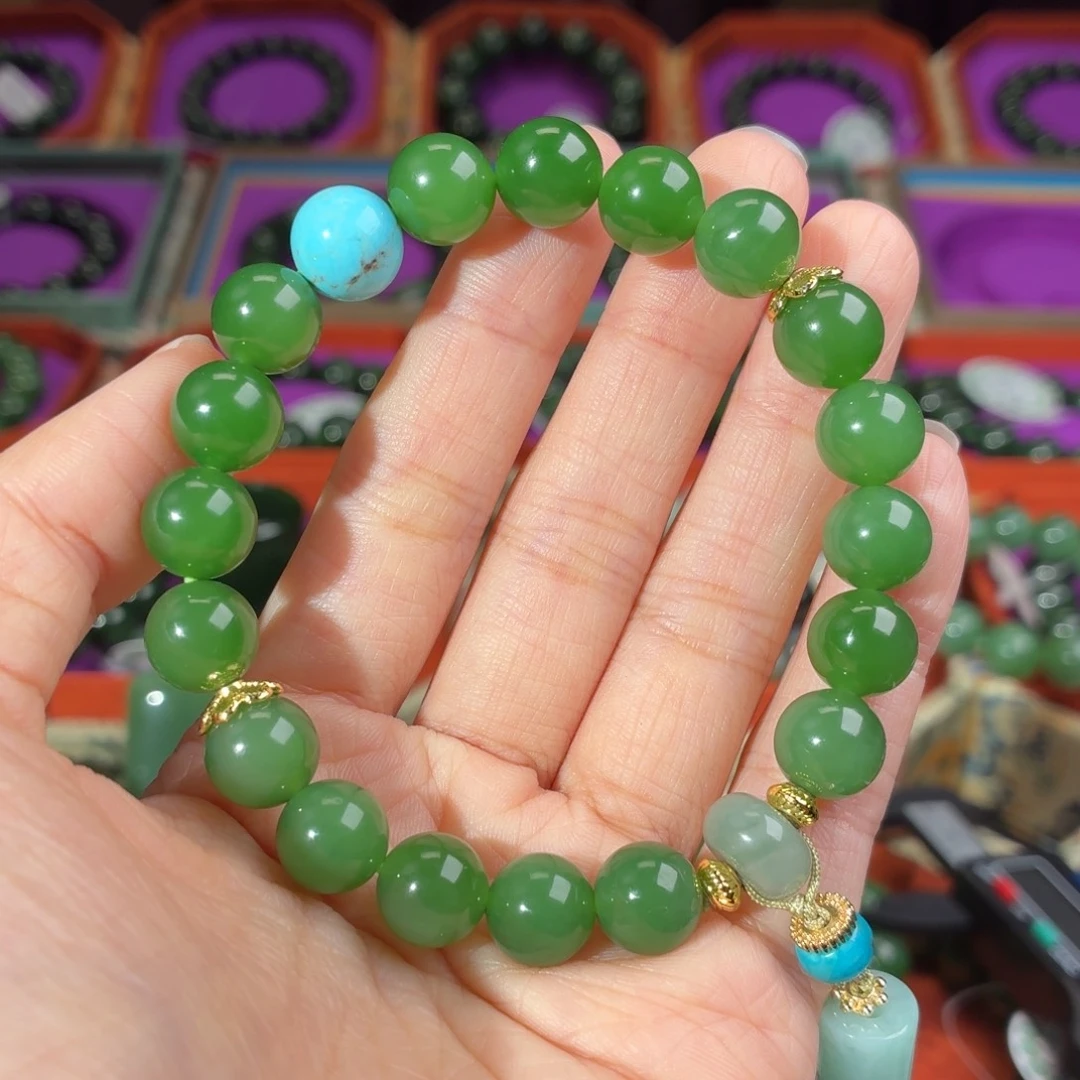 和田玉（碧玉）未镶嵌手串
